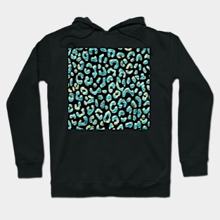 Crystal Cheetah Blue Hoodie